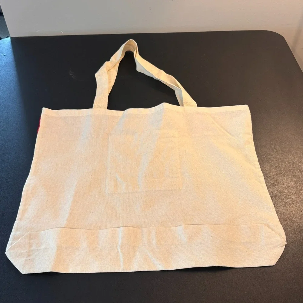 Arequipa‎ Peru Embroidered Beige Canvas Tote Bag NWOT
